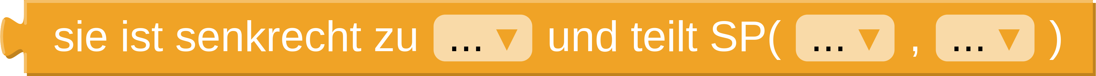 (10) sie ist senkrecht zu ... und teilt Schnittpunkt mit ...