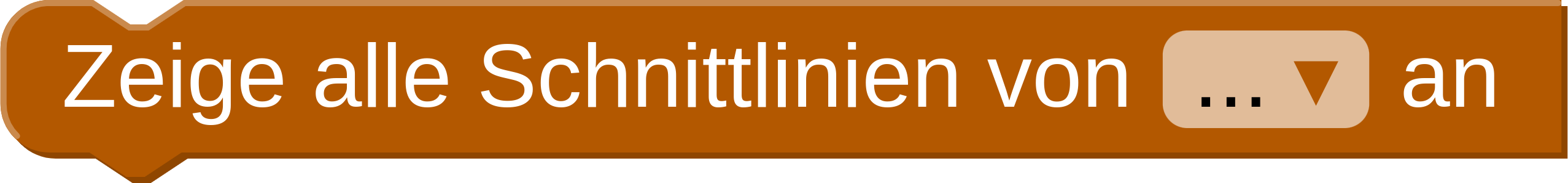 (5) Zeige alle Schnittlinien von ... an