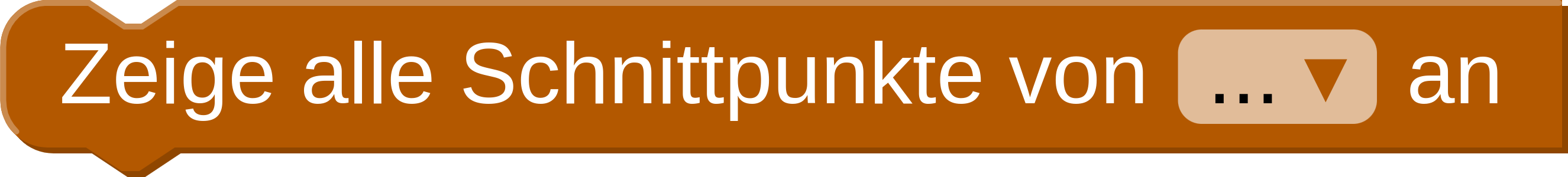 (5) Zeige alle Schnittpunkte von ... an