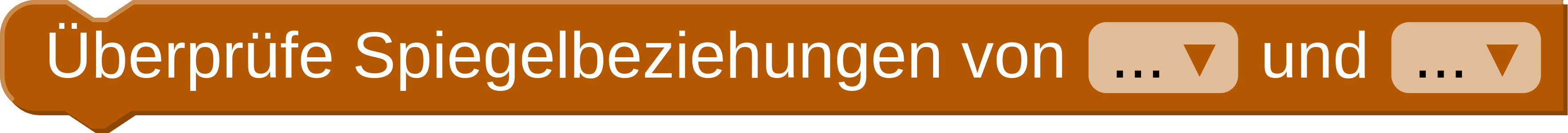 (4) Überprüfe Spiegelbeziehungen von ... und ...