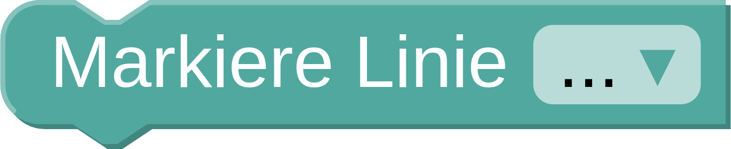 (4) markiere die Linie ...